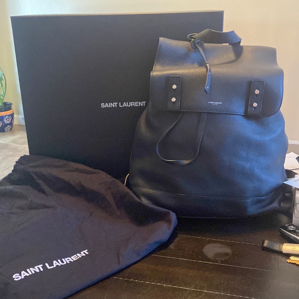 Black Saint Laurent backpack
